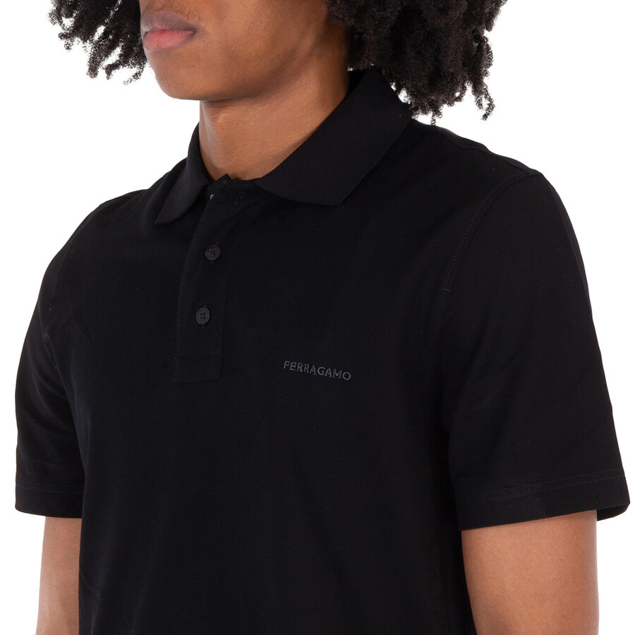 Ferragamo Short Sleeve Cotton Polo Shirt - 2