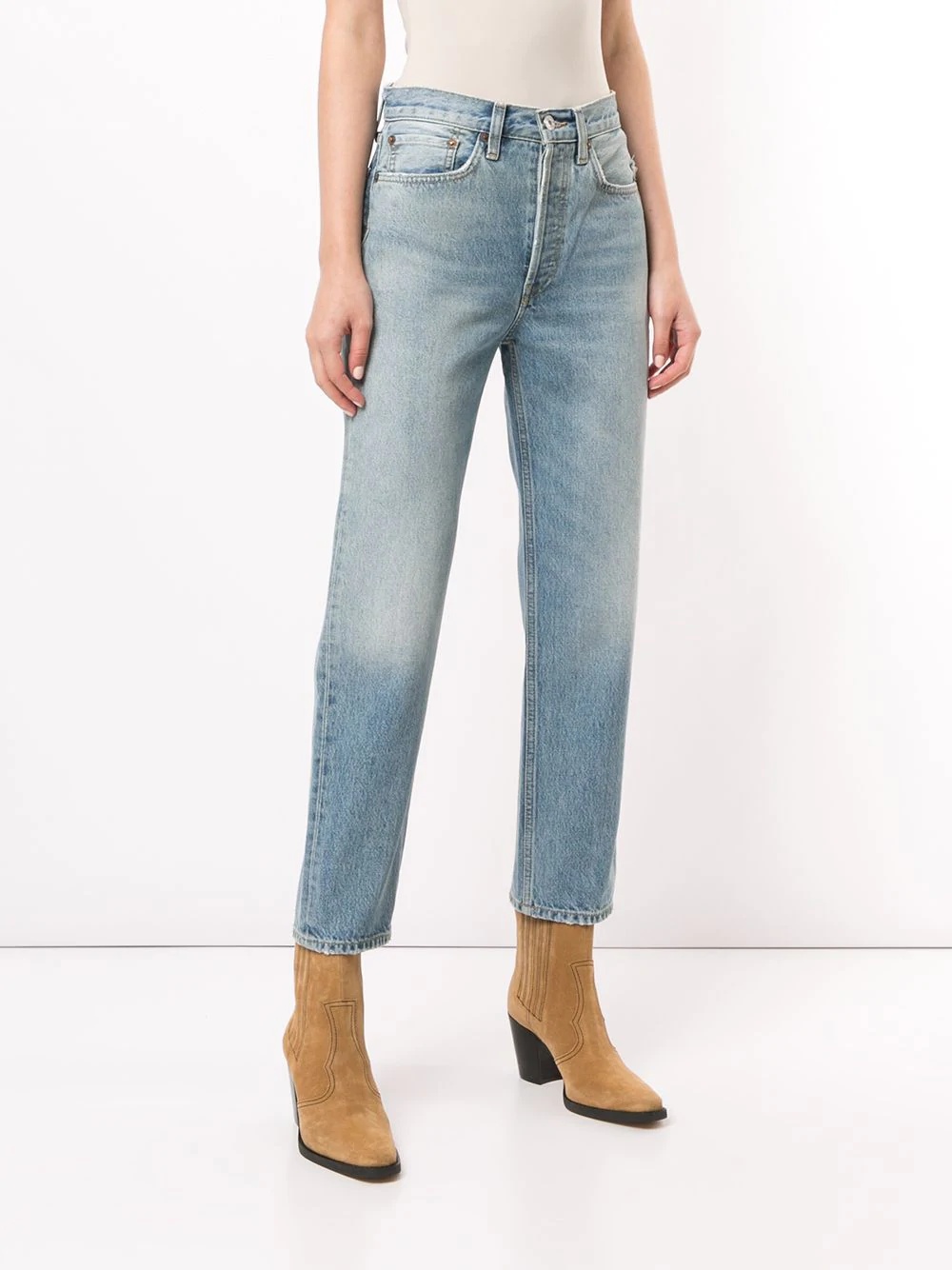 high-rise straight jeans - 3