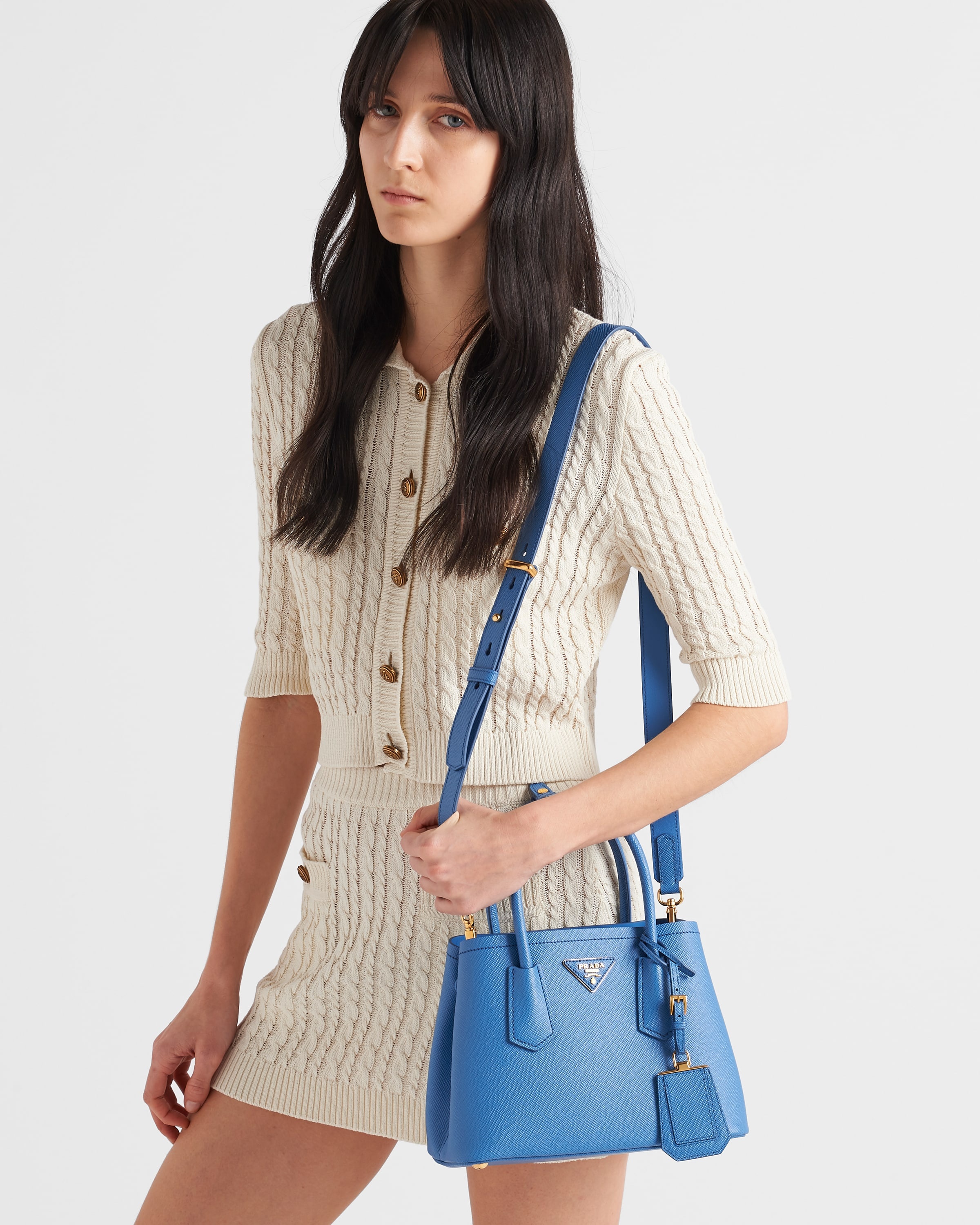 Prada Prada Double Saffiano leather mini bag | REVERSIBLE