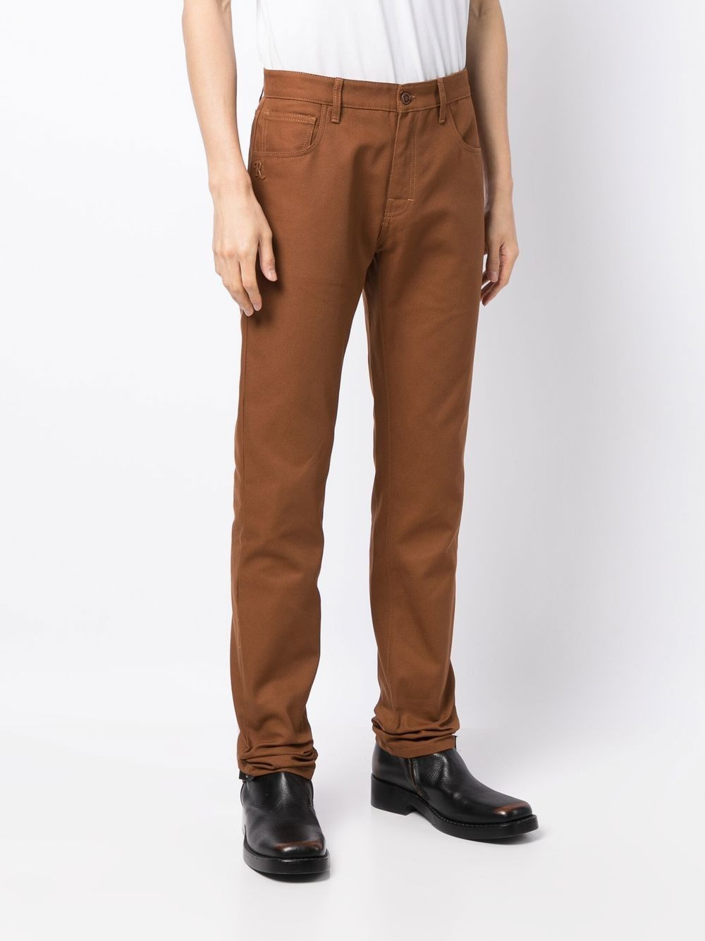 slim-cut leg trousers - 3