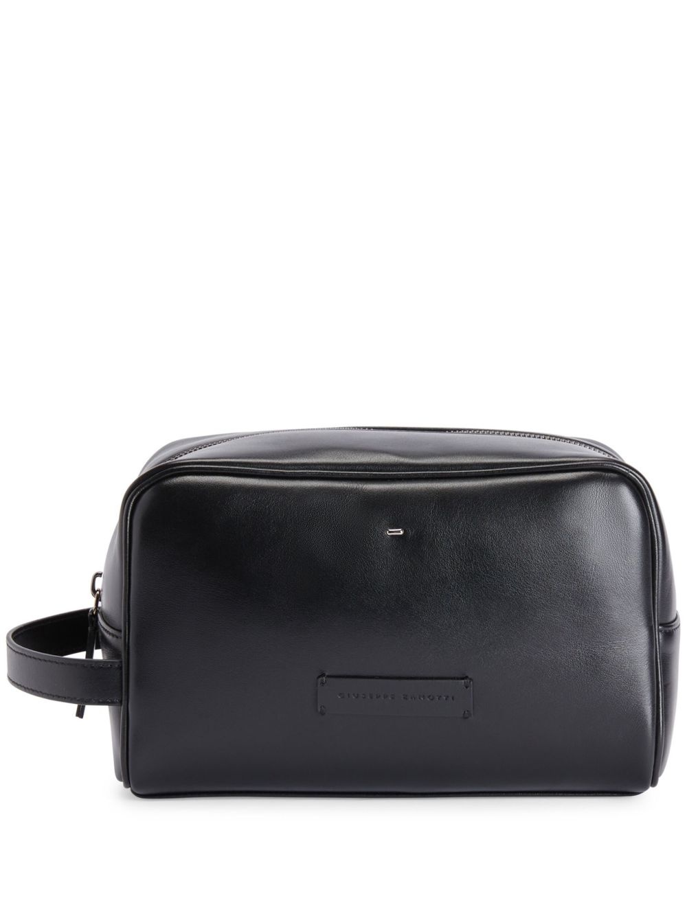 leather wash bag - 1