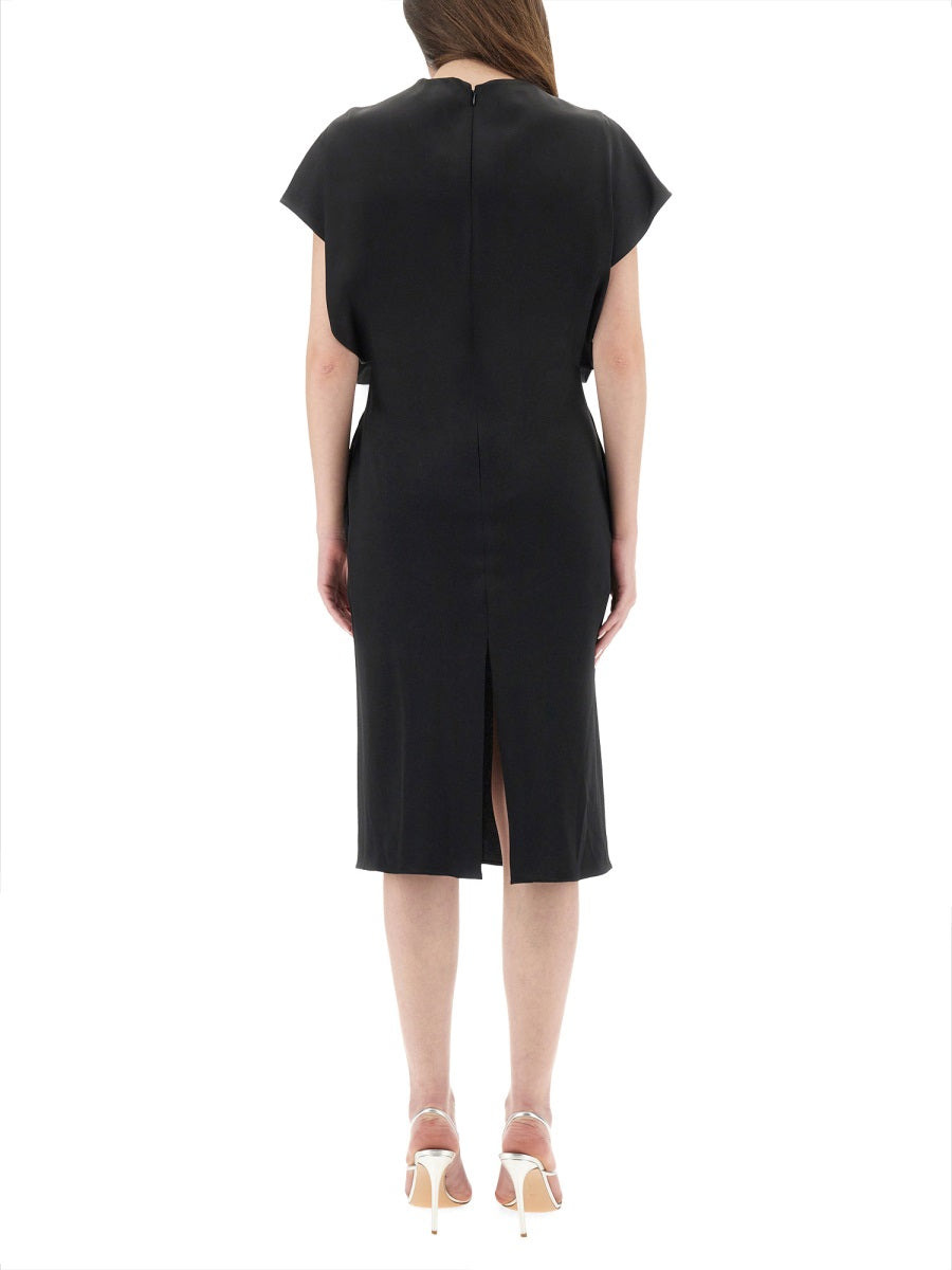 Stella Mccartney Women Midi Dress With Wing Sleeves - 3