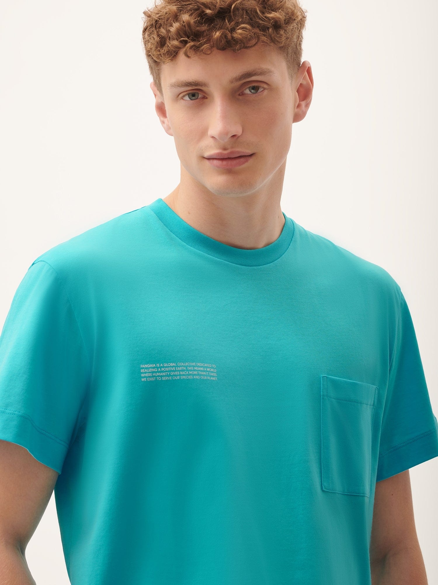 Mens 365 Lightweight Pocket T-Shirt - Ocean Turquoise - 5