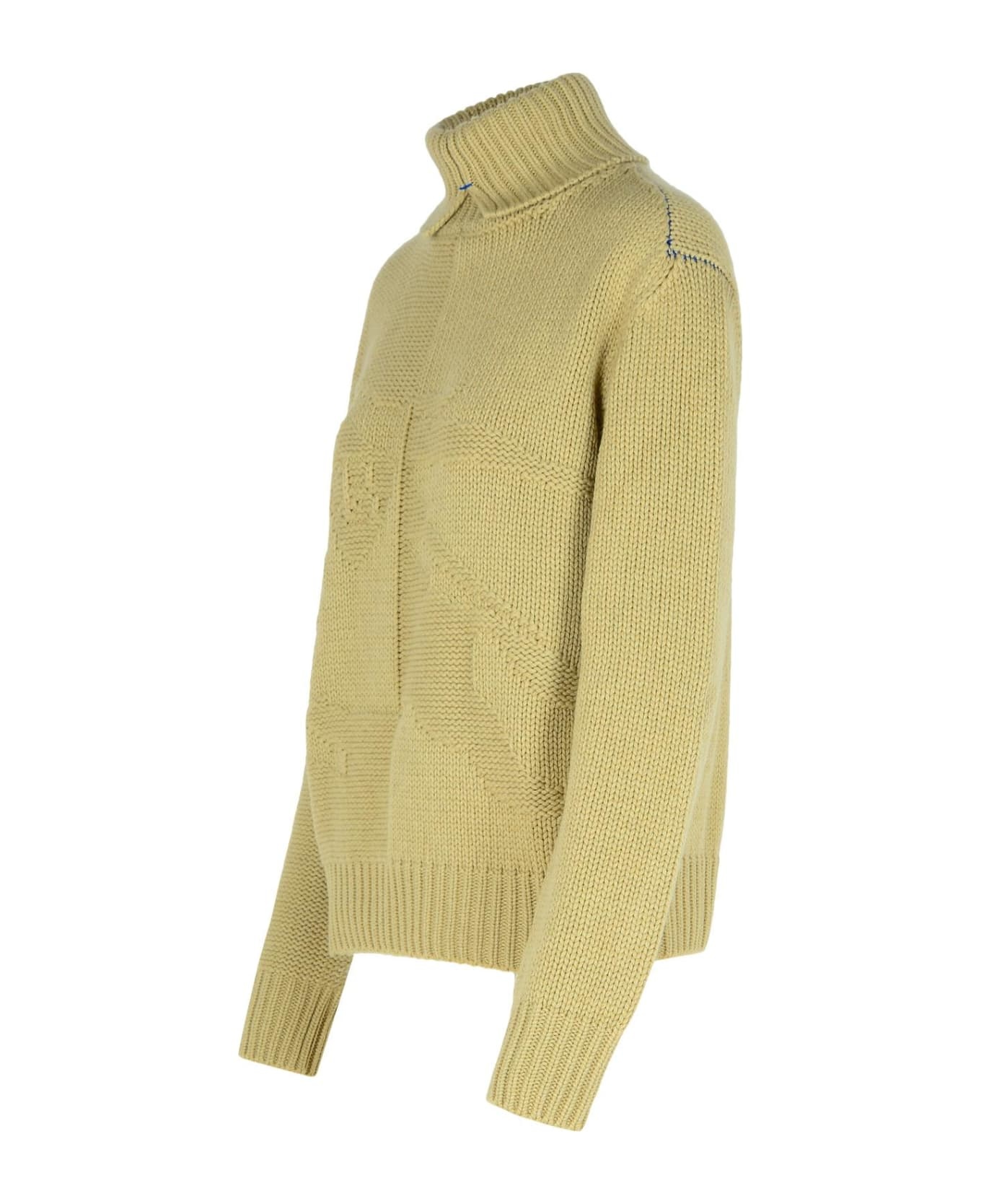 Green Cashmere Turtleneck Sweater - 2