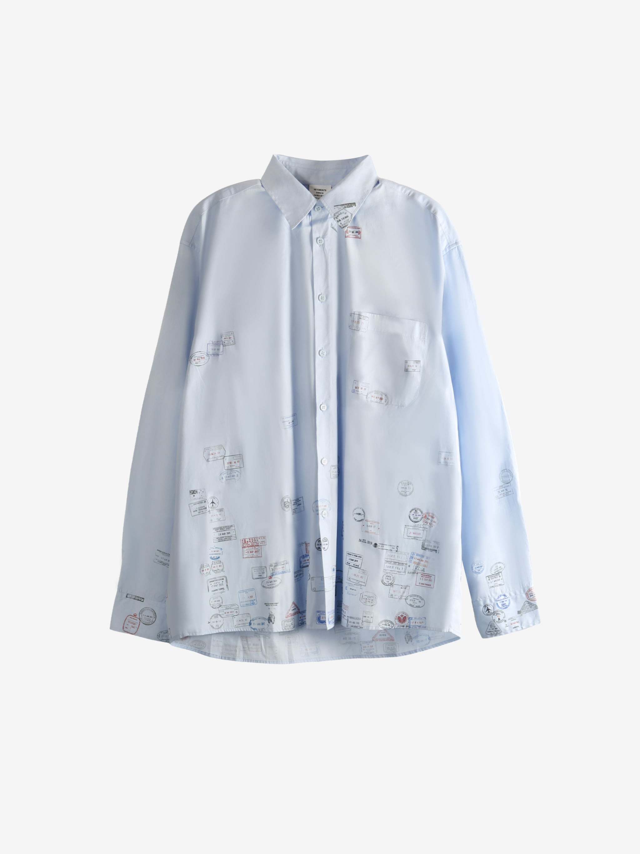 VETEMENTS - Men Passport Stamps Shirt - 4