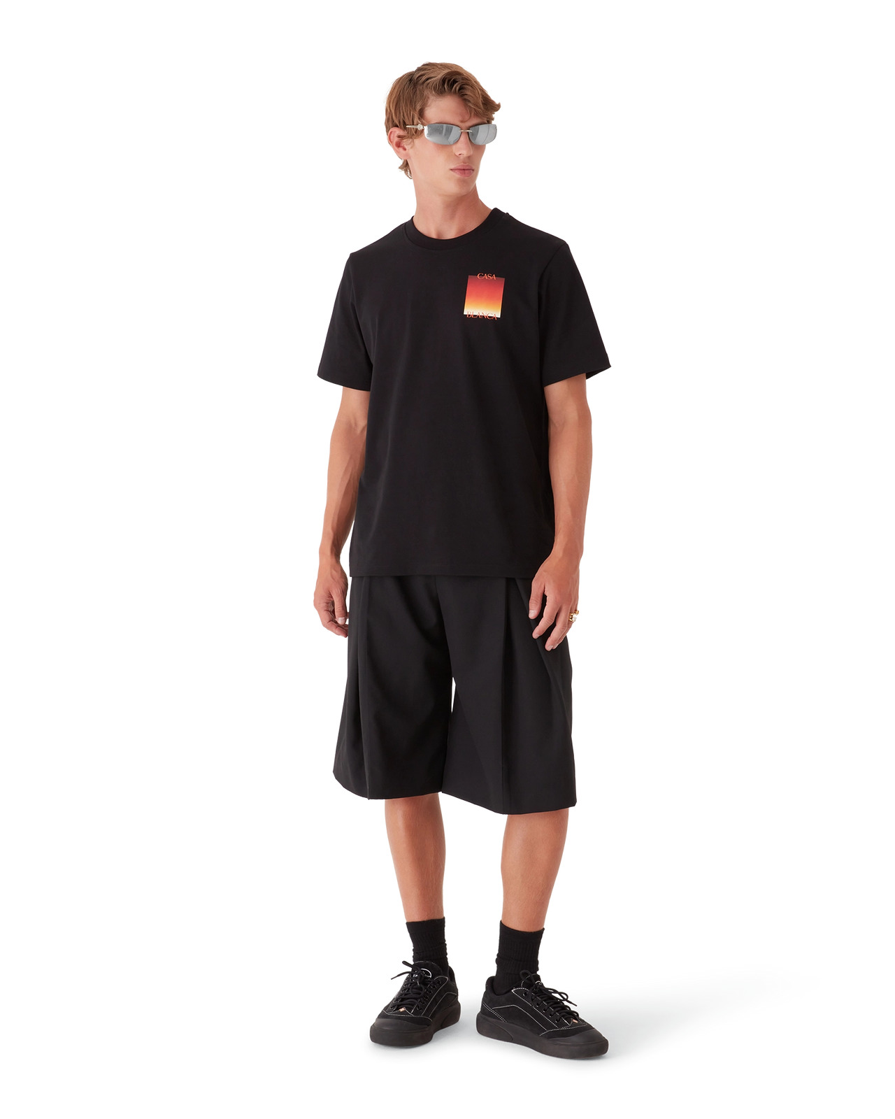 Gradient Square Short Sleeve T-Shirt | Casablanca Paris - 2