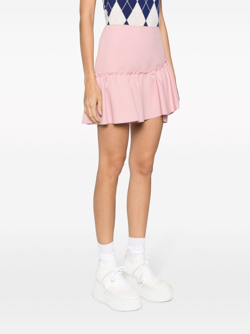 ruffled-trim high-waisted miniskirt 3