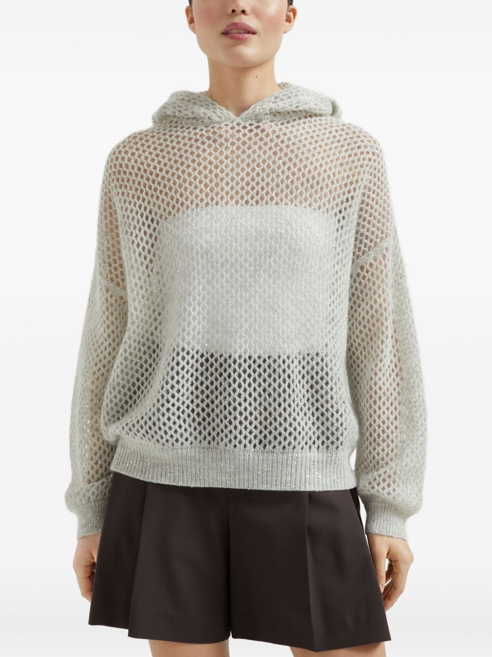 dazzling mesh jumper - 3