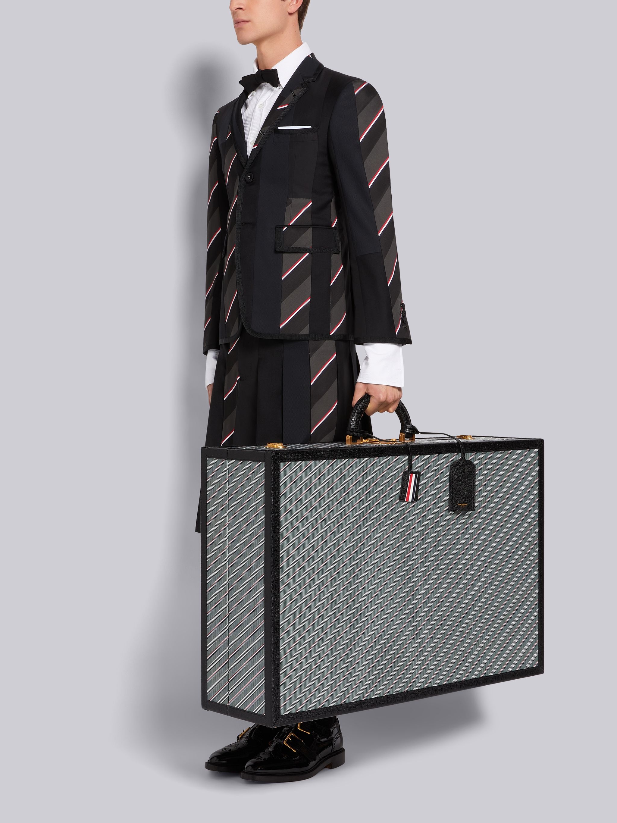 Medium Grey Monogram Coated Canvas Leather Frame Hard Sided Suitcase - 6