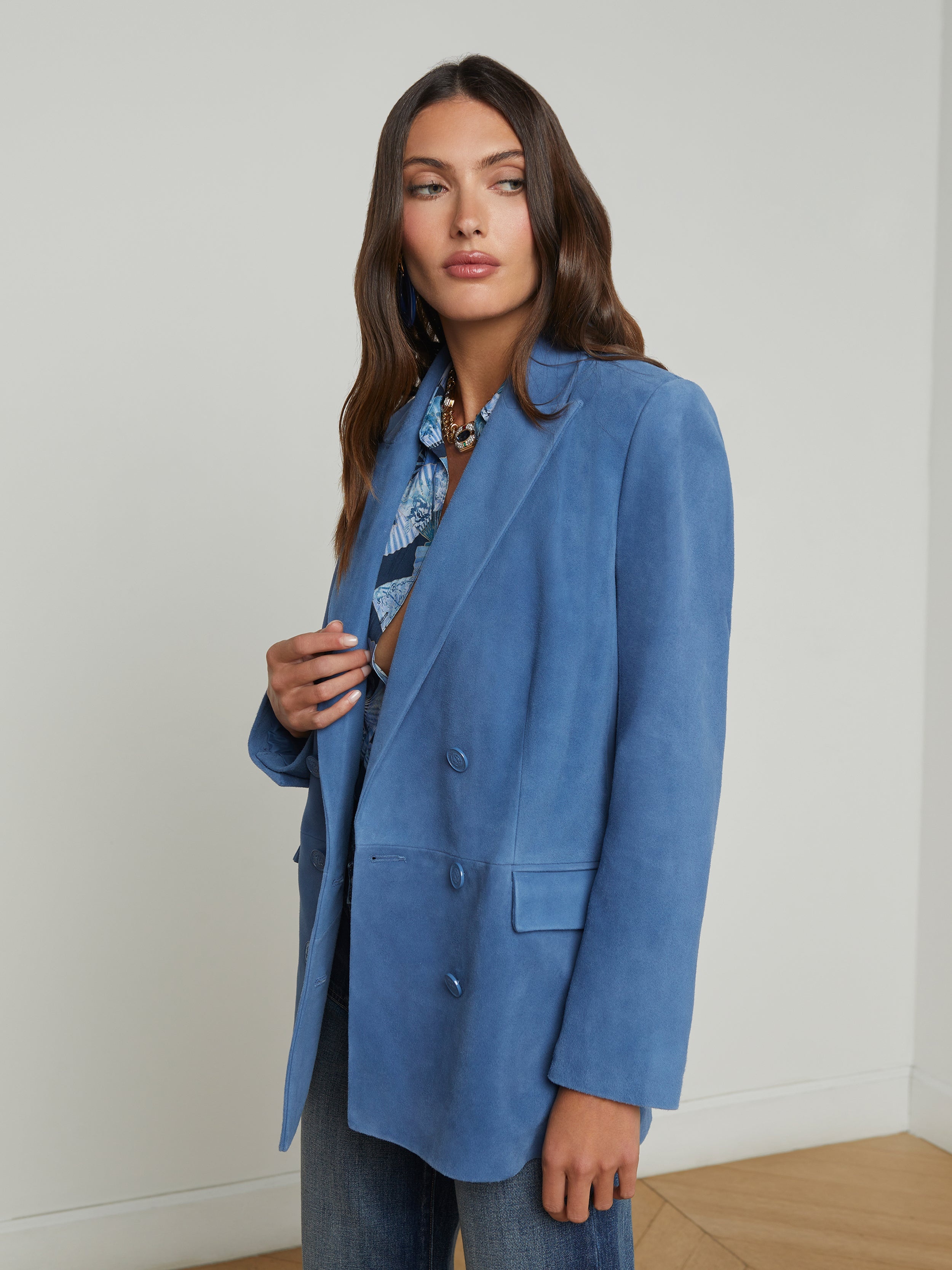 Aimee Suede Blazer - 3