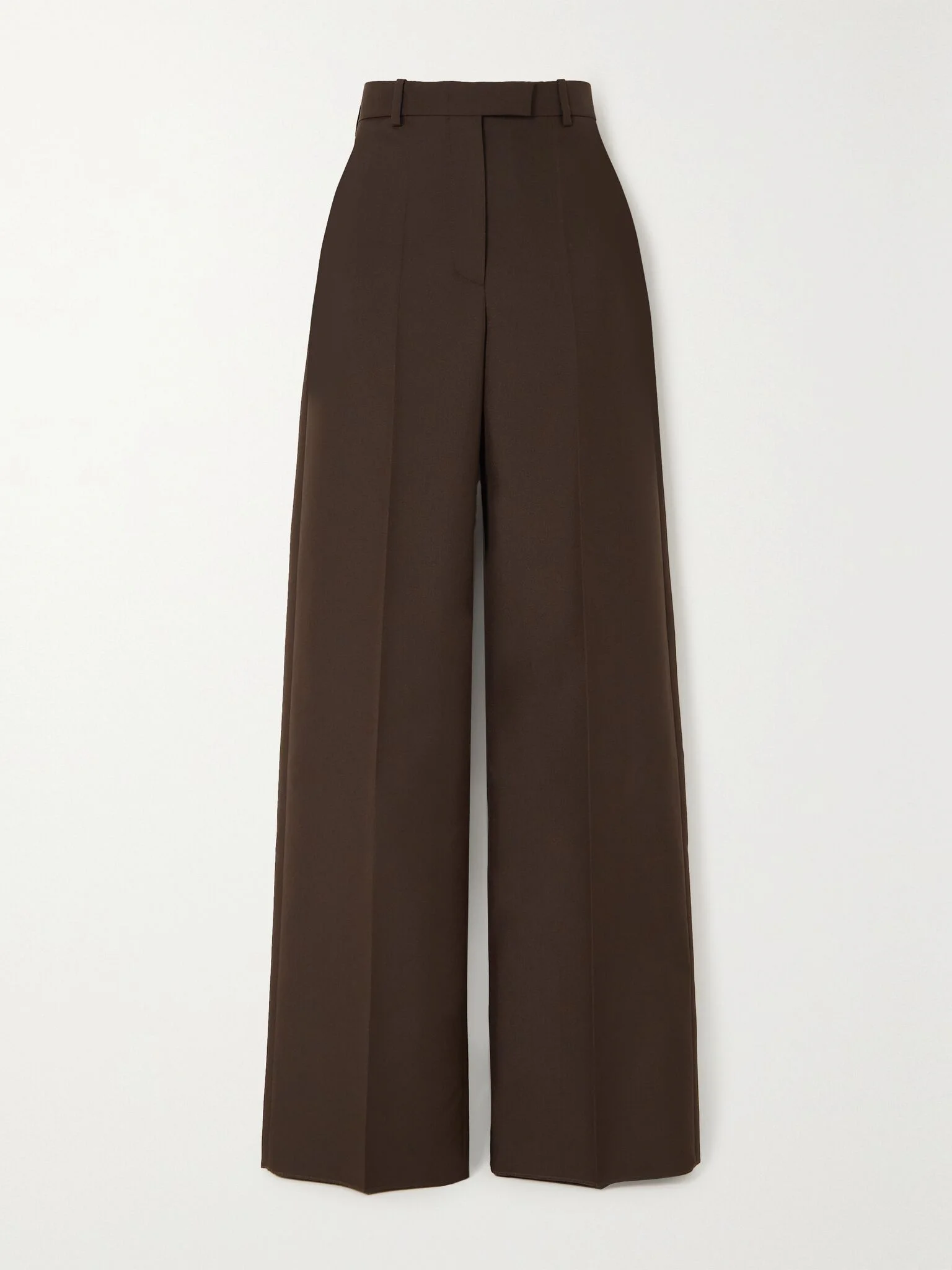 Wool straight-leg pants Brown - 1