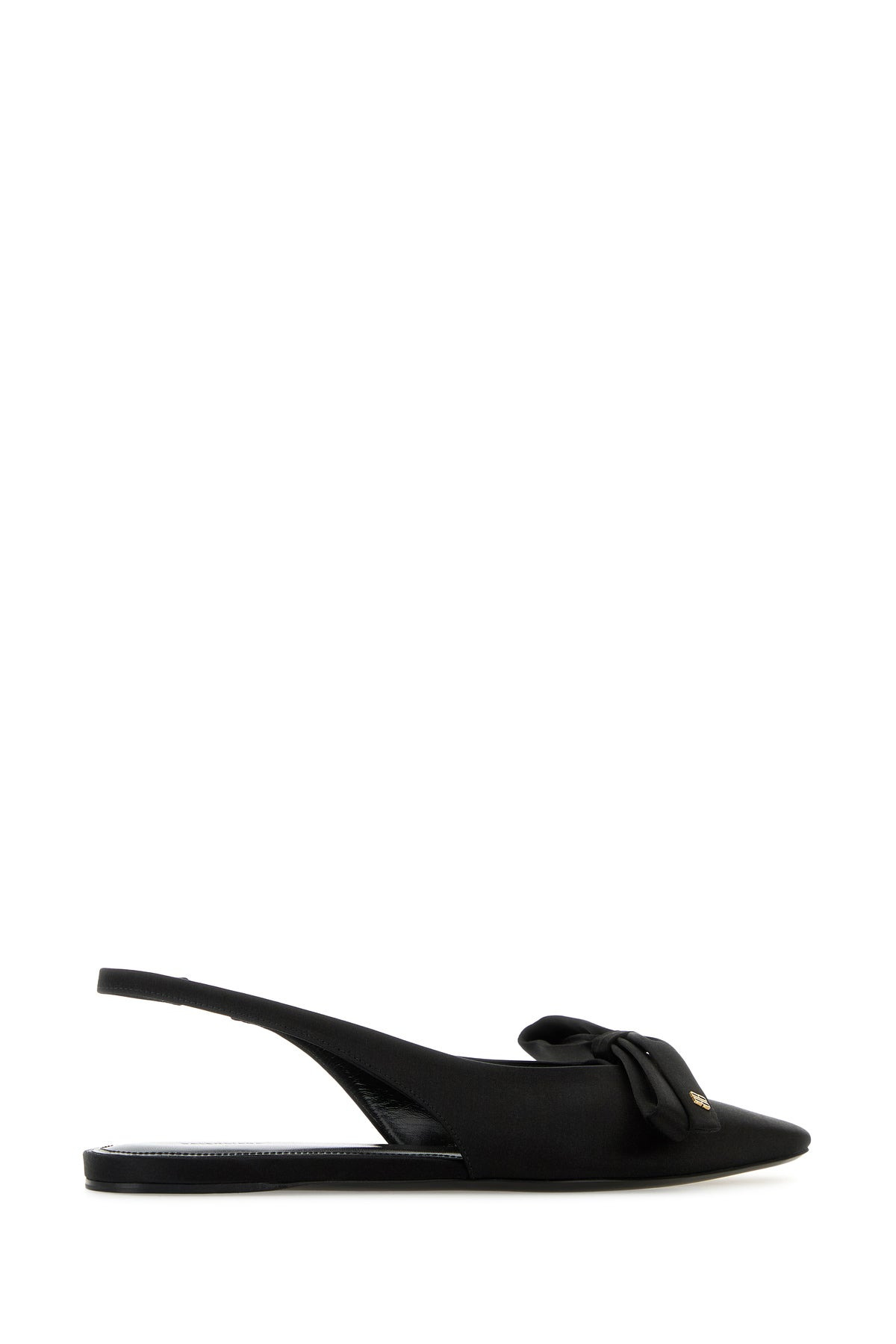 Black satin ballerinas - 3