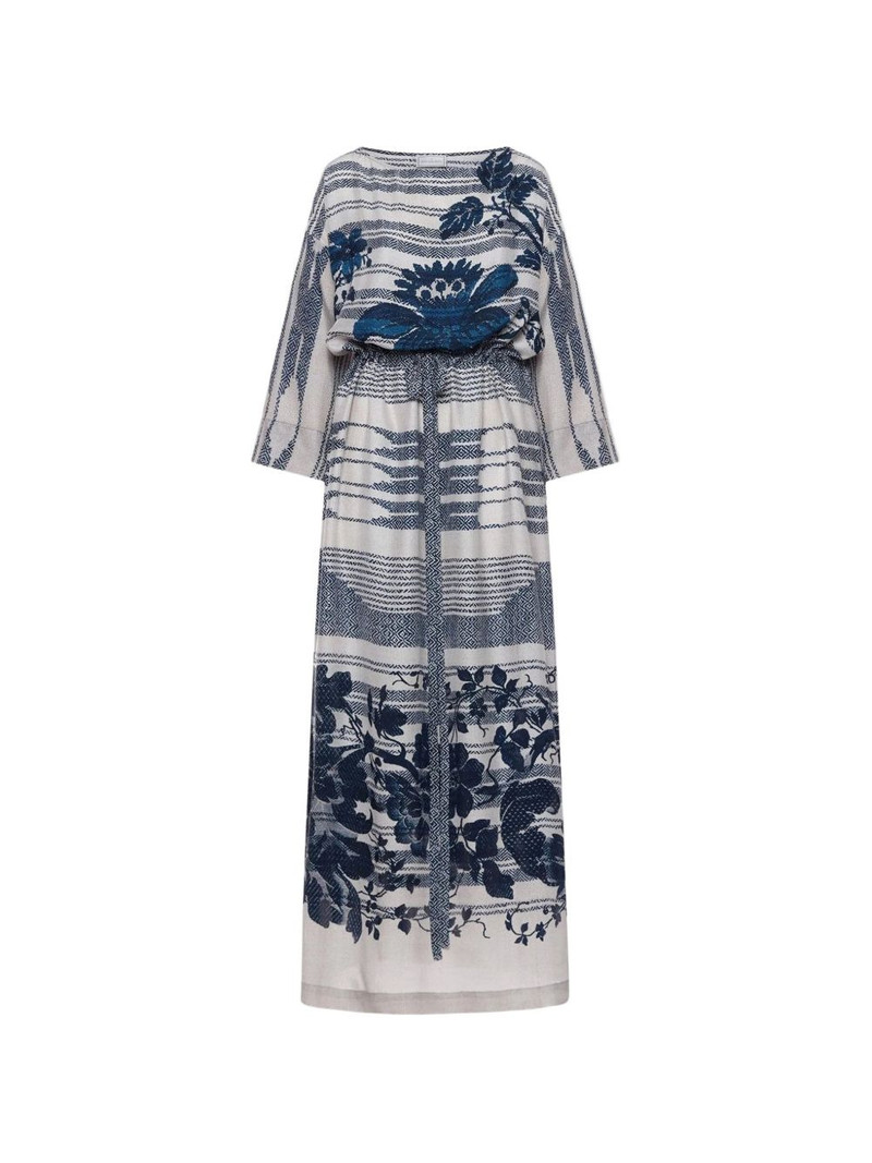 striped-pattern maxi dress 1