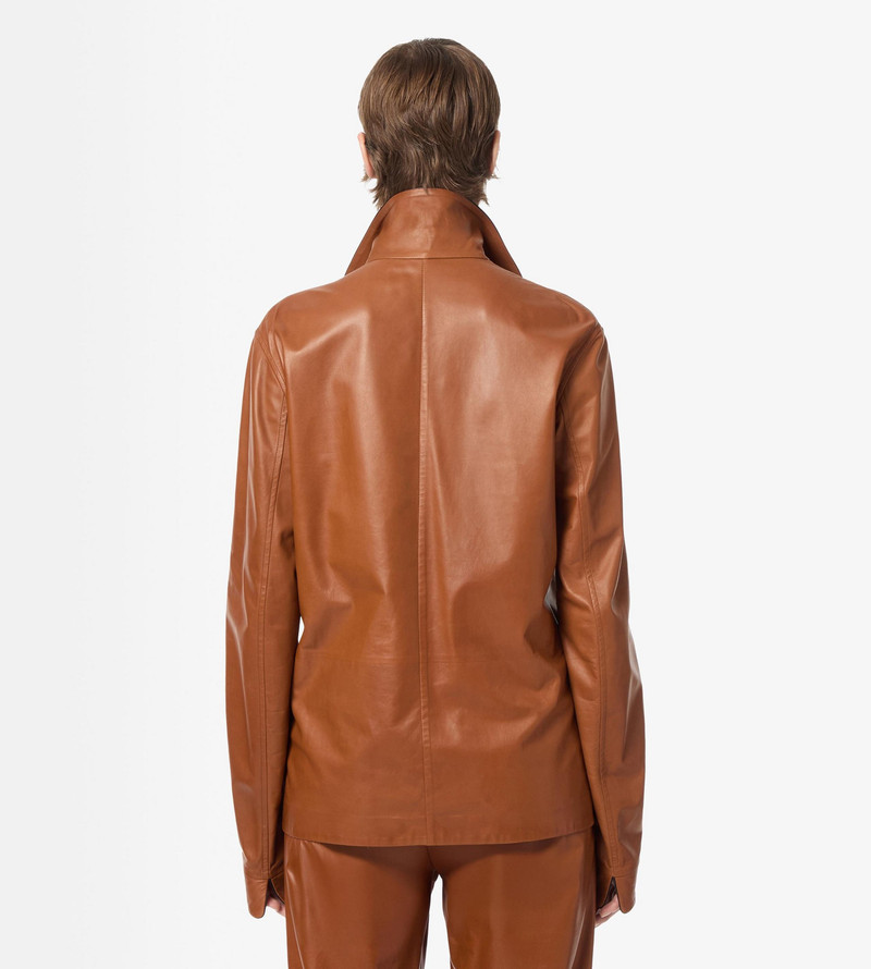 LIGHTWEIGHT LEATHER PAJAMA SHIRT 4