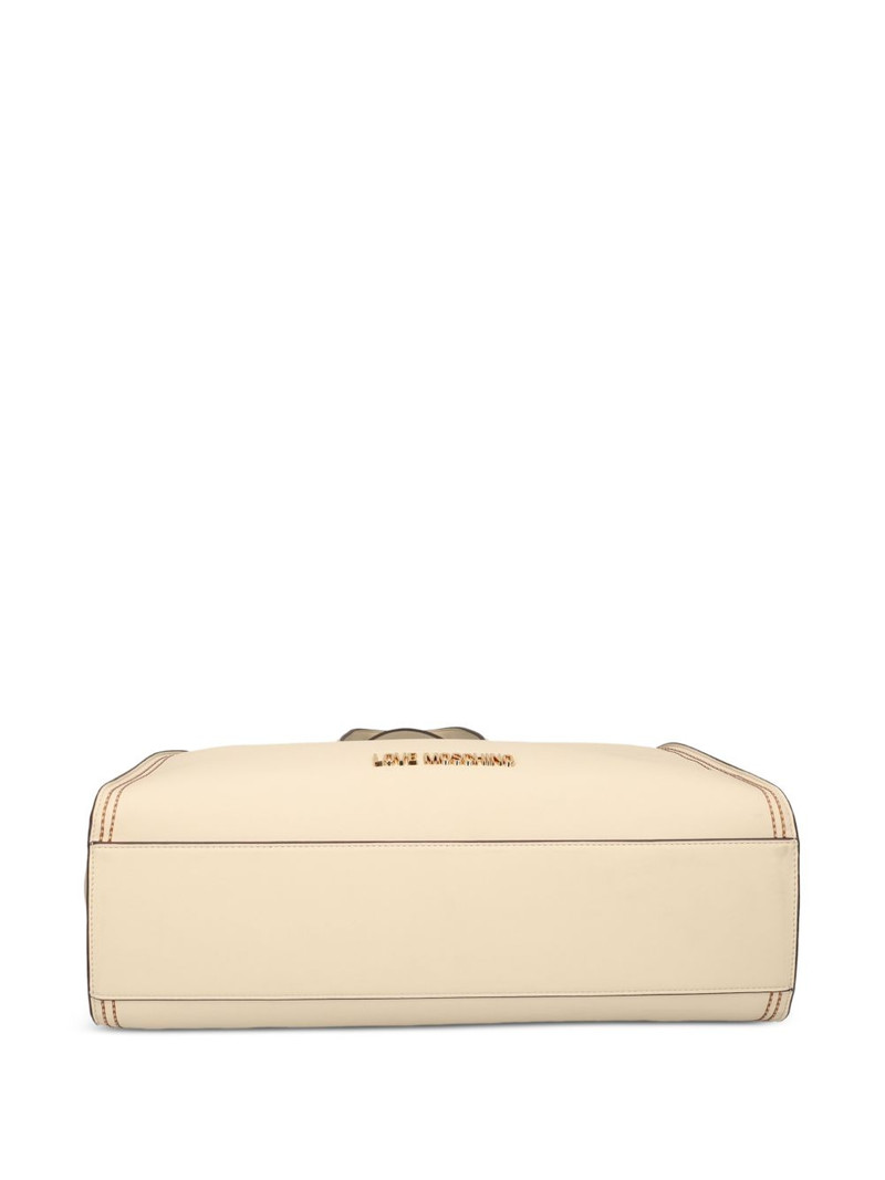 topstitch logo-plaque tote bag 6