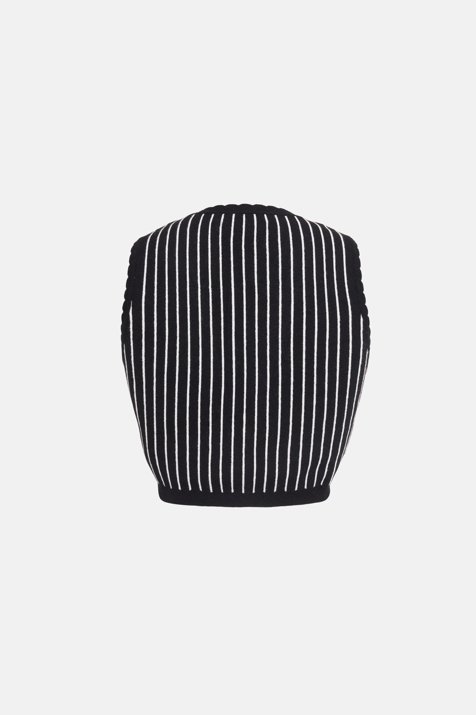 PINSTRIPE KNITTED GILET - 2
