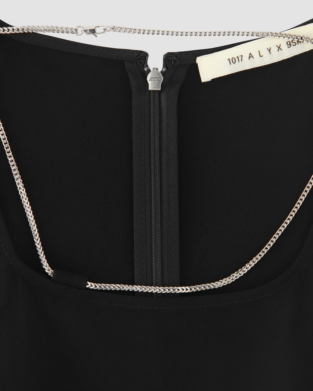 SLEEVELESS CHAIN COLLAR DRESS - 6