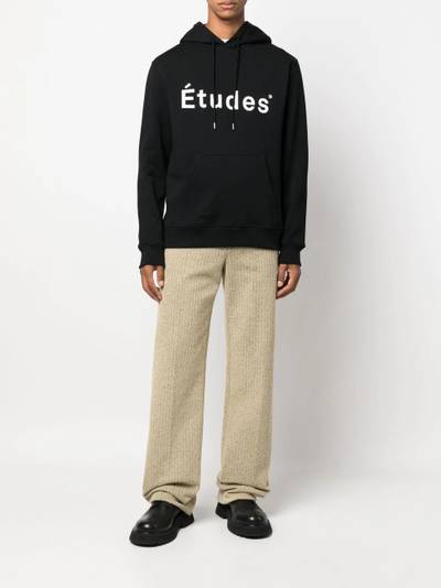 Étude Klein logo-print cotton hoodie outlook