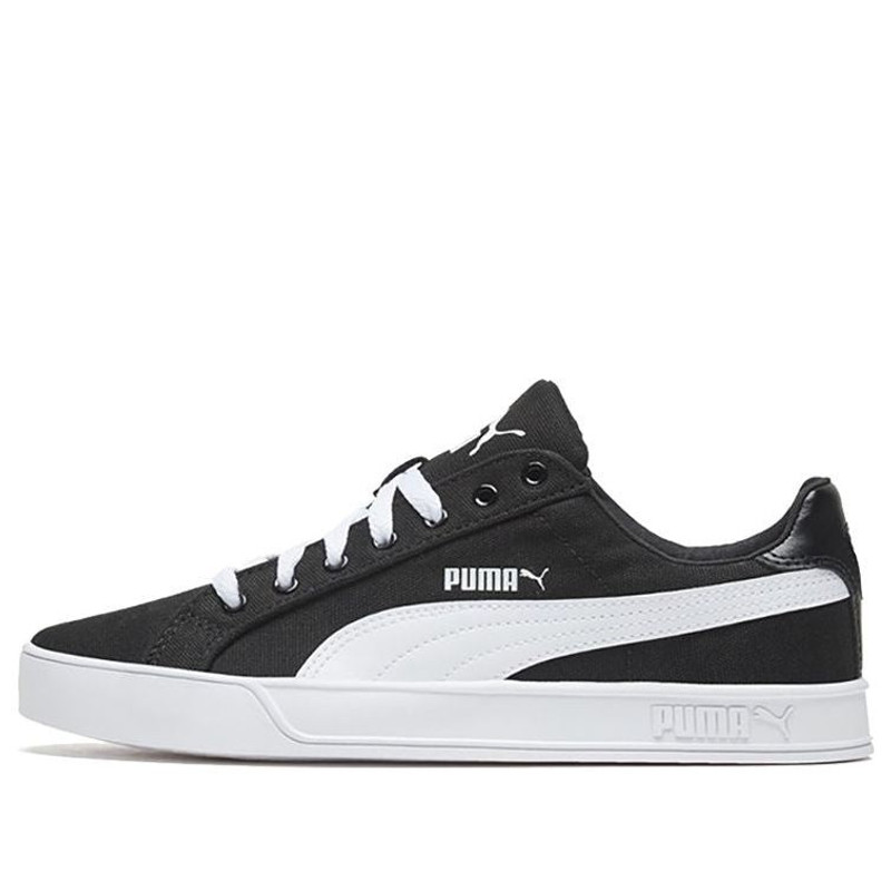 PUMA Smash Vulc Canvas 'Black White' 374754-02 - 1