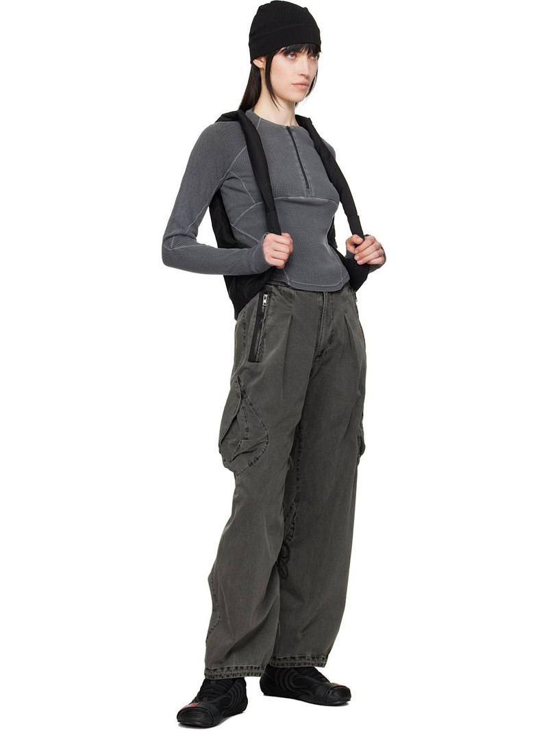 HYEIN SEO Gray Dyed Cargo Pants outlook