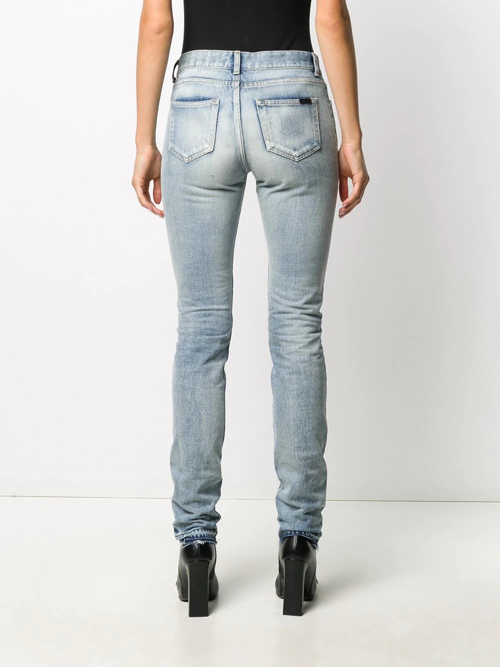 ripped-detail slim-fit jeans - 4