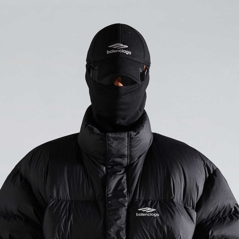 Men's Neck Warmer Cap in Black 5