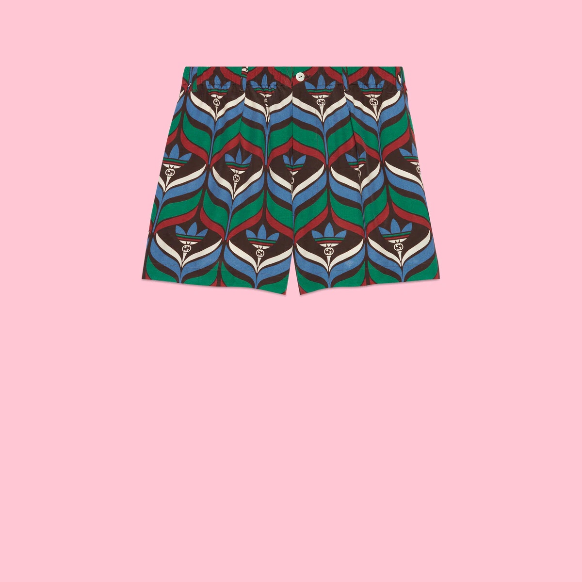 adidas x Gucci Trefoil print shorts - 1