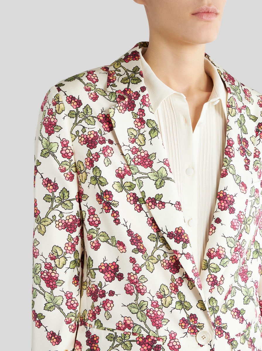 JACKET WITH BERRY PRINT - 2