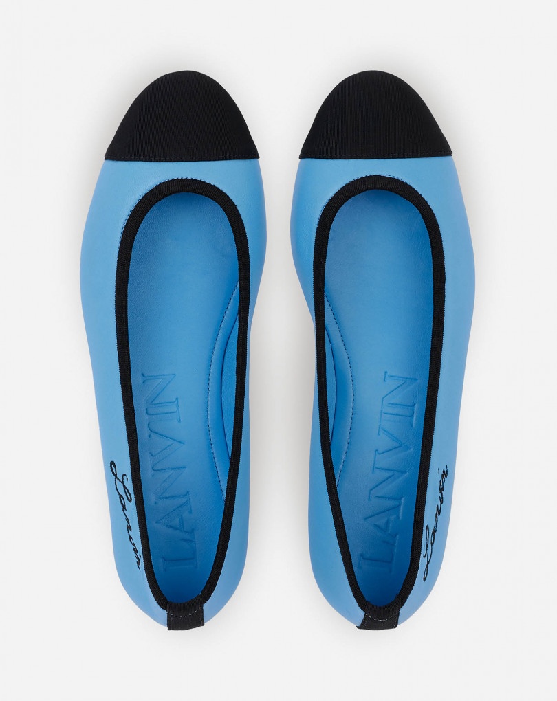 LANVIN CLASSIC LEATHER BALLET PUMPS - 3