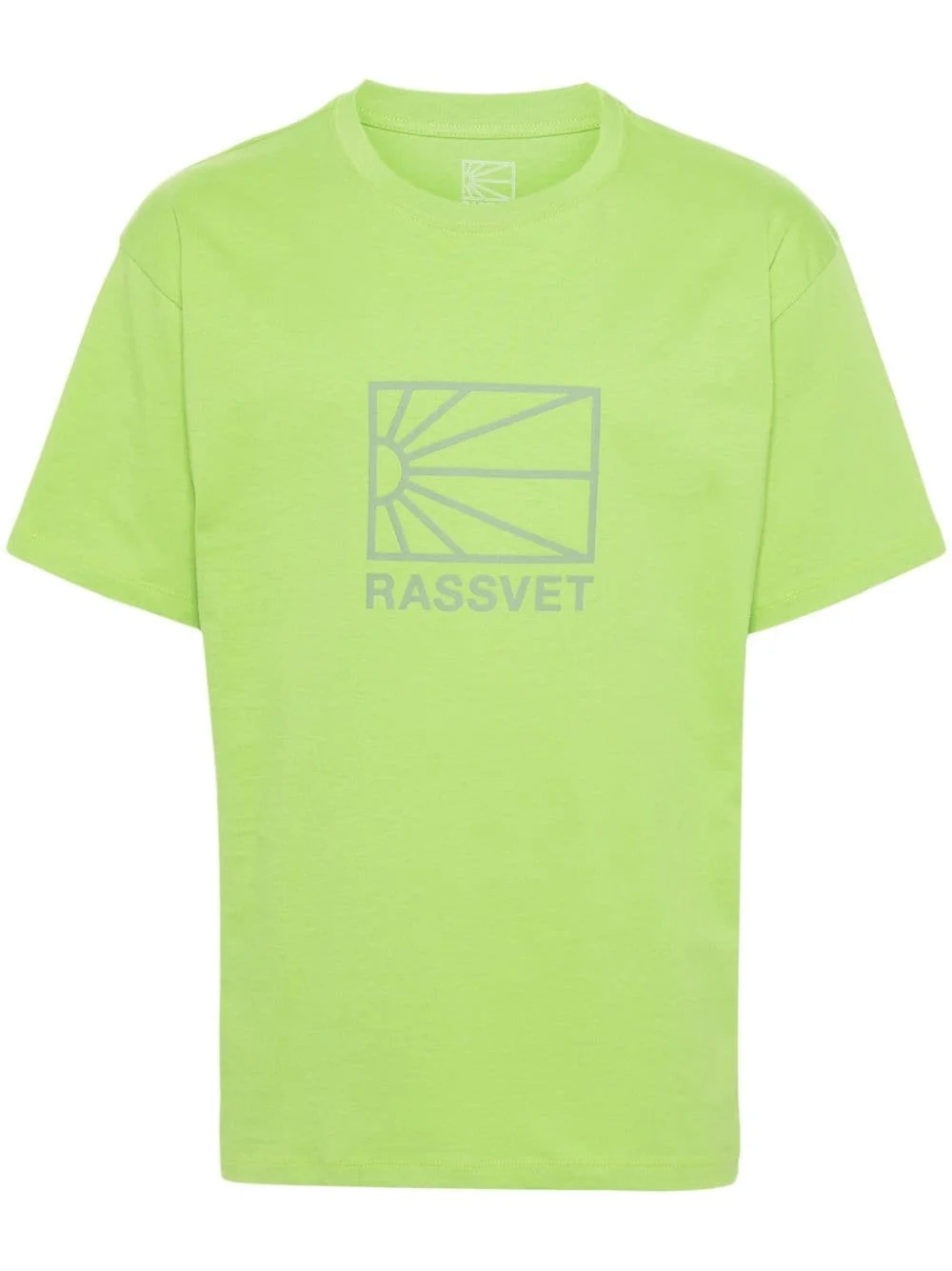 logo-rubberised cotton T-shirt - 1