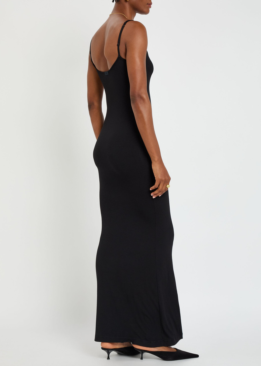 Skims Ribbed Stretch-modal Maxi Dress - 3