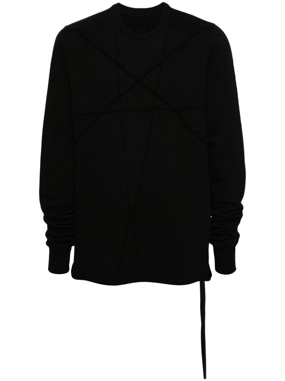 star-embroidery cotton sweatshirt - 1
