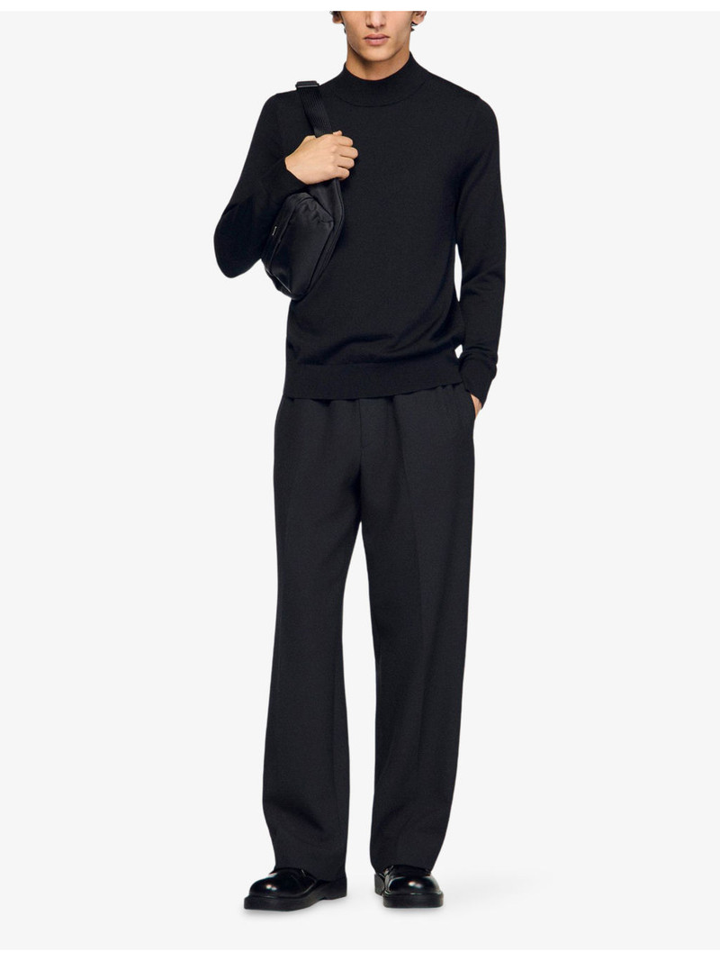 Sandro High-Neck Regular-Fit Wool Jumper outlook