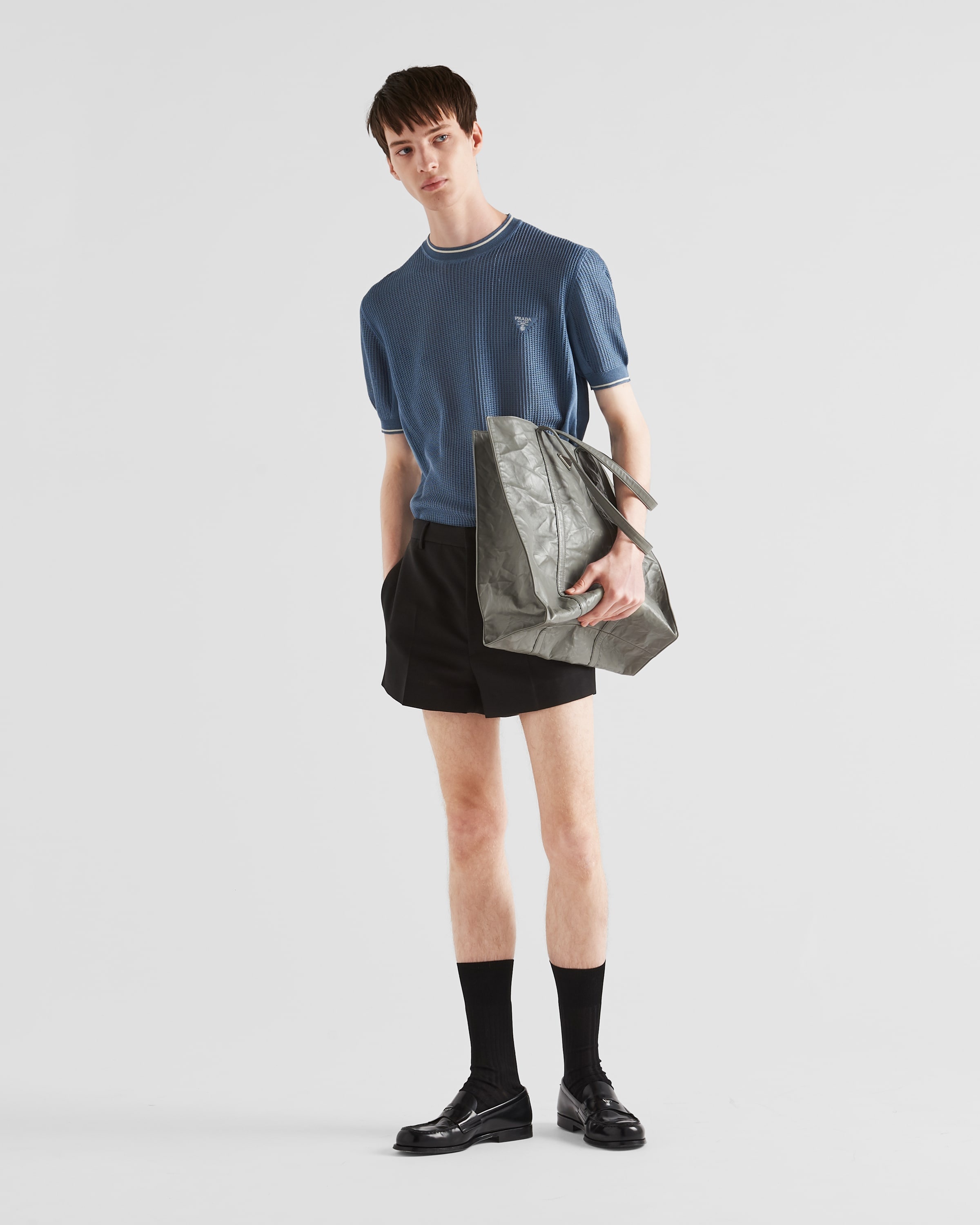 Silk and cotton crew-neck sweater - 2