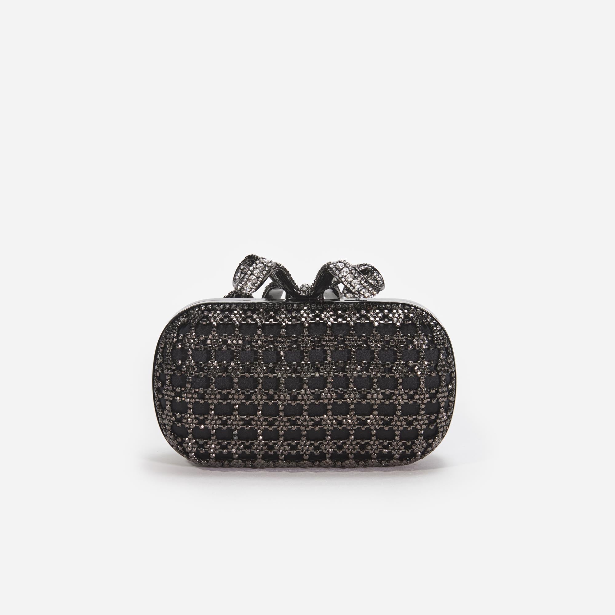 Black Crystal Clutch Bag - 3