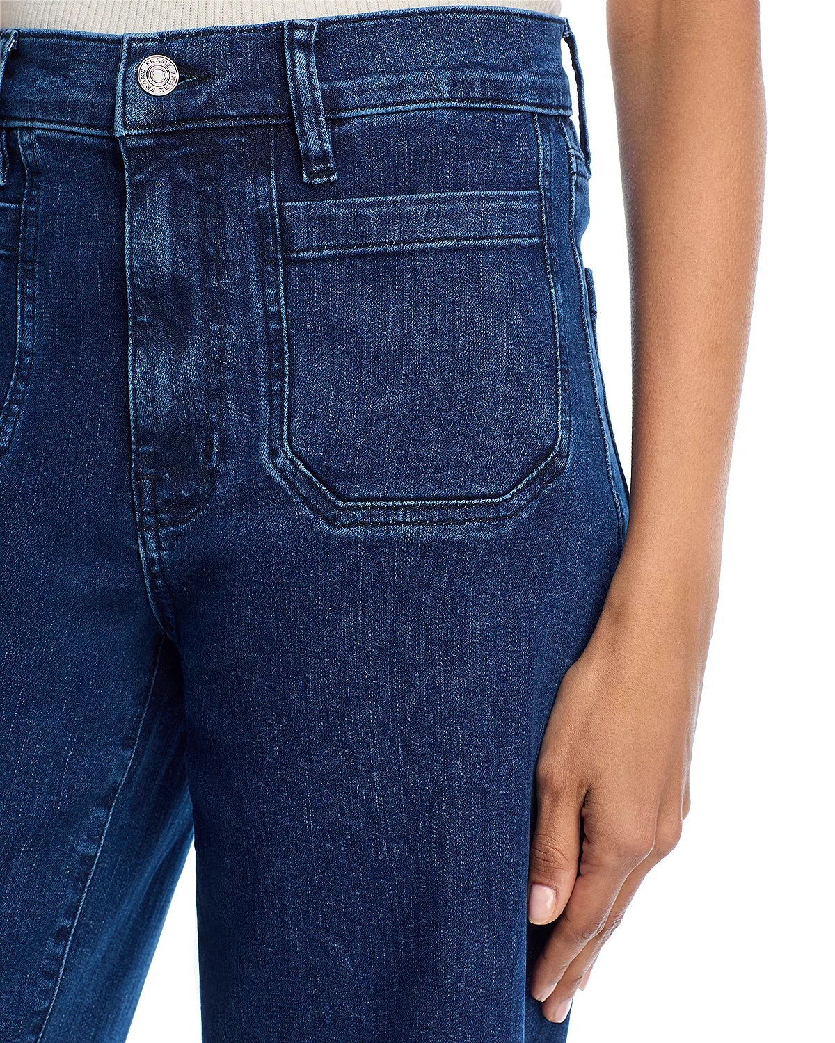 Le Slim Palazzo Modernist Pocket Jeans in Loner - 5