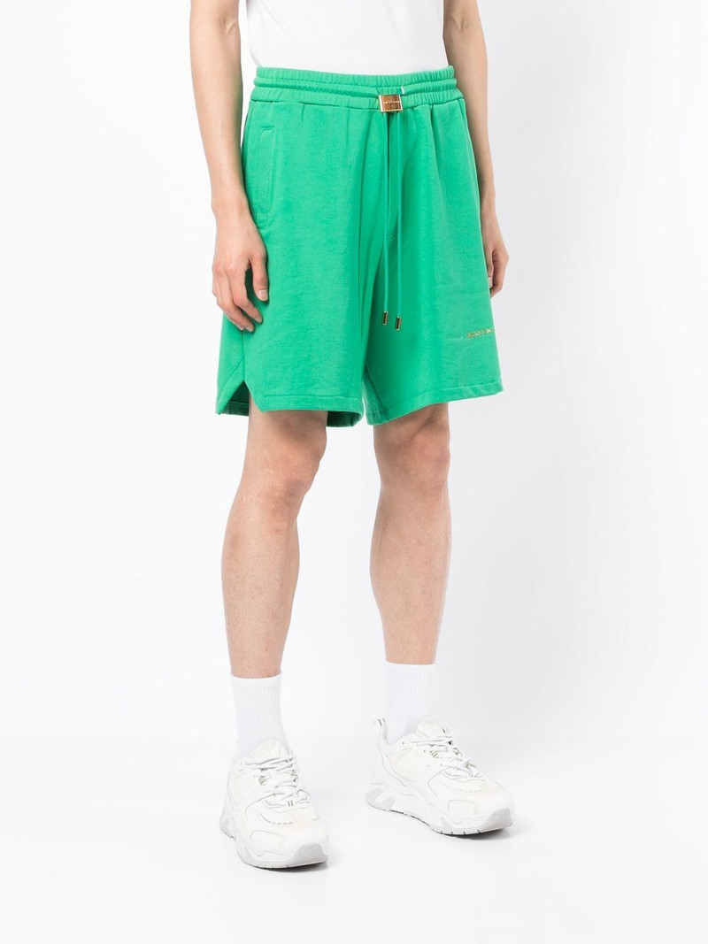 embroidered-logo cotton track shorts 3