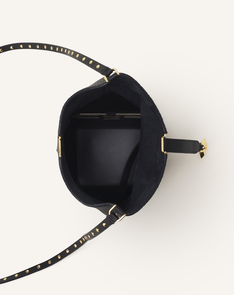 CATCH NANO BY LANVIN LEATHER BUCKET BAG 6