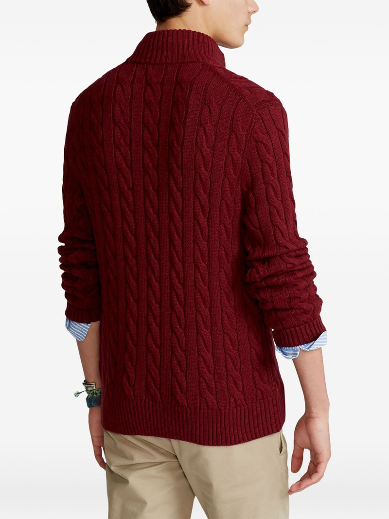 cable knit zip sweater 4