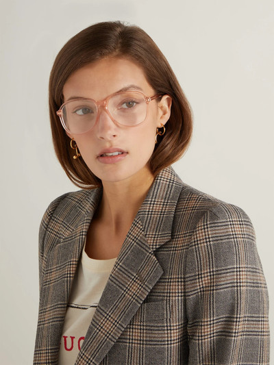 GUCCI Square frame acetate glasses outlook