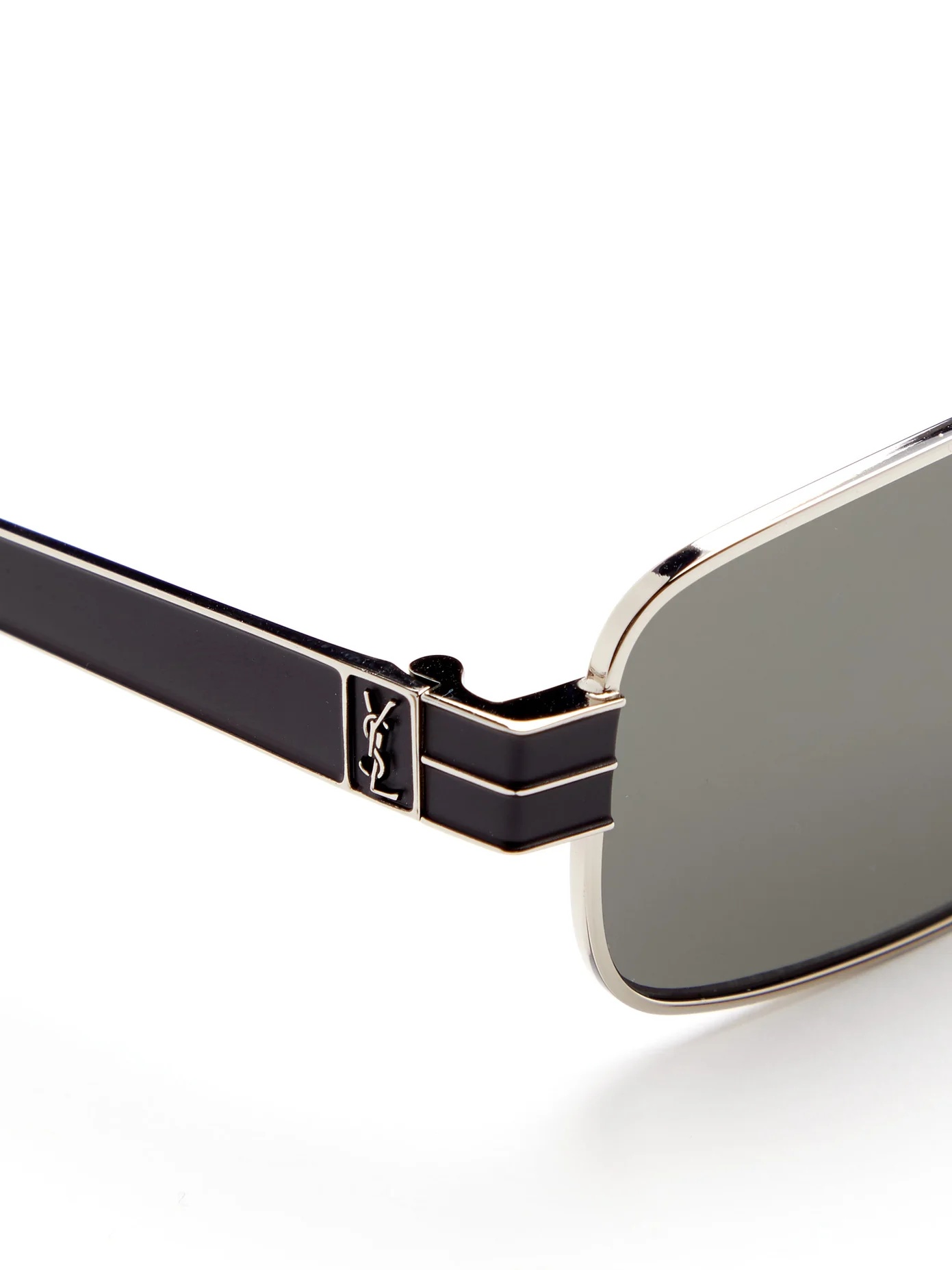 Rectangular metal sunglasses - 6