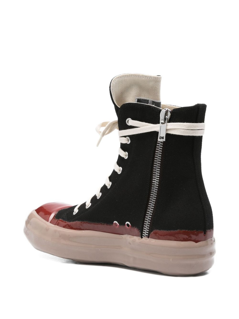 high-top lace-up sneakers - 3