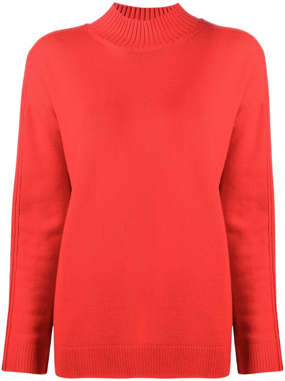 shoulder-flap knit jumper - 1