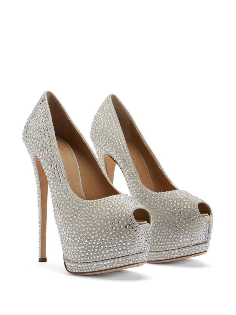 Giuseppe Zanotti Sharon 140mm rhinestone-embellished pumps outlook