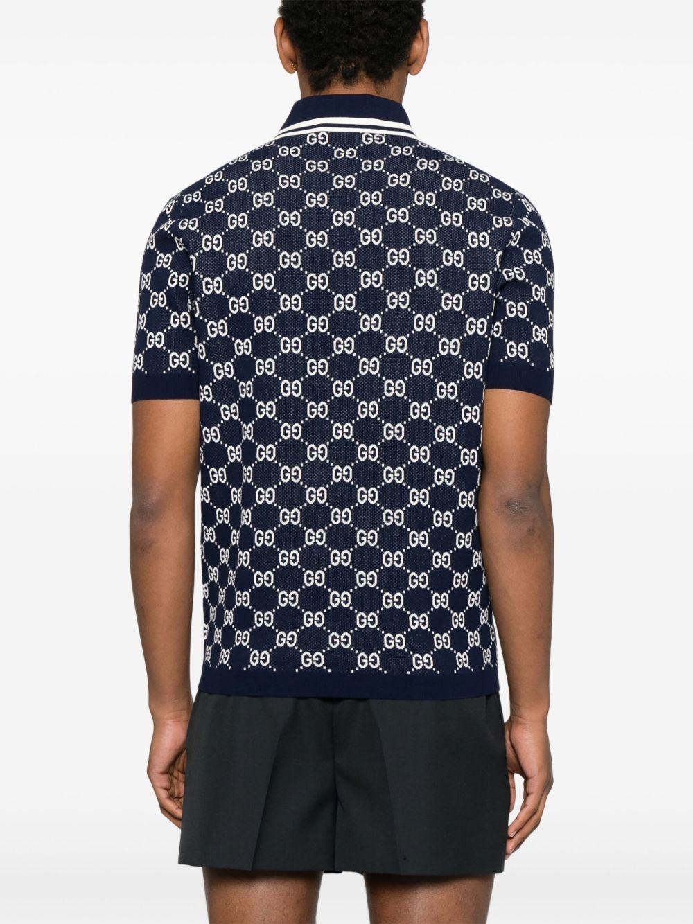 GG-jacquard polo shirt - 3