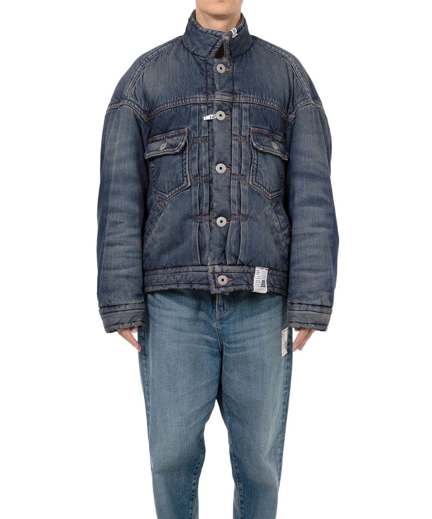 Denim Puffer Jacket - 1