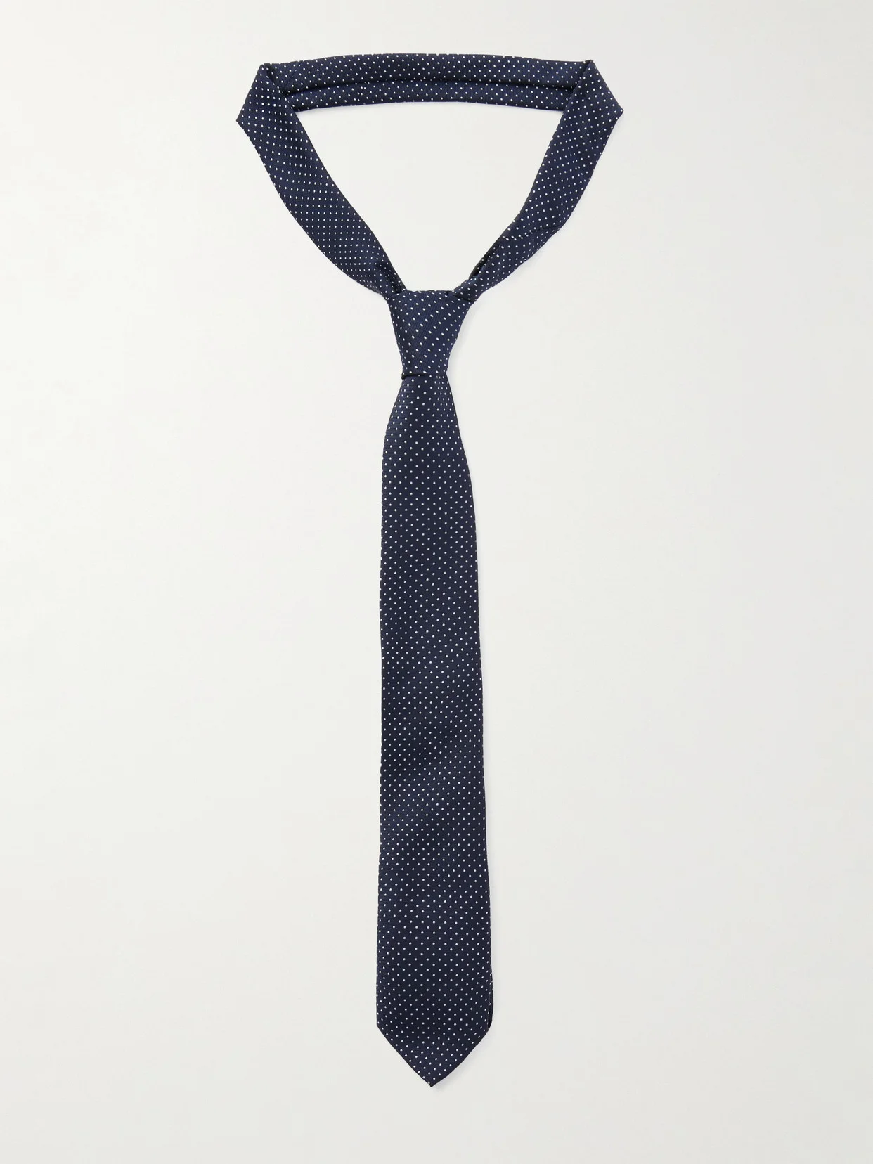 Lene Polka-dot Jacquard Tie - 1
