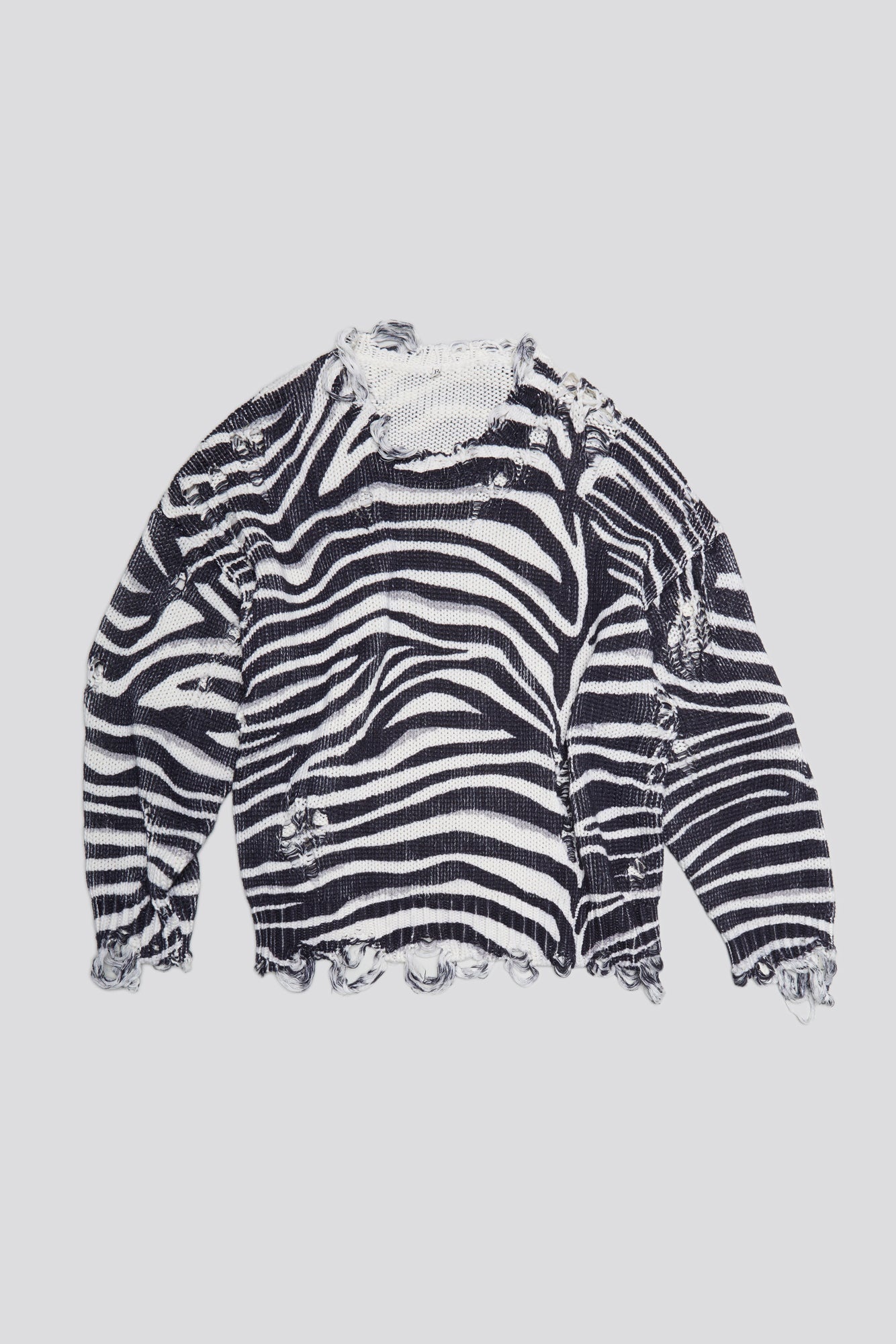 OVERSIZED SWEATER - ZEBRA PRINT - 1