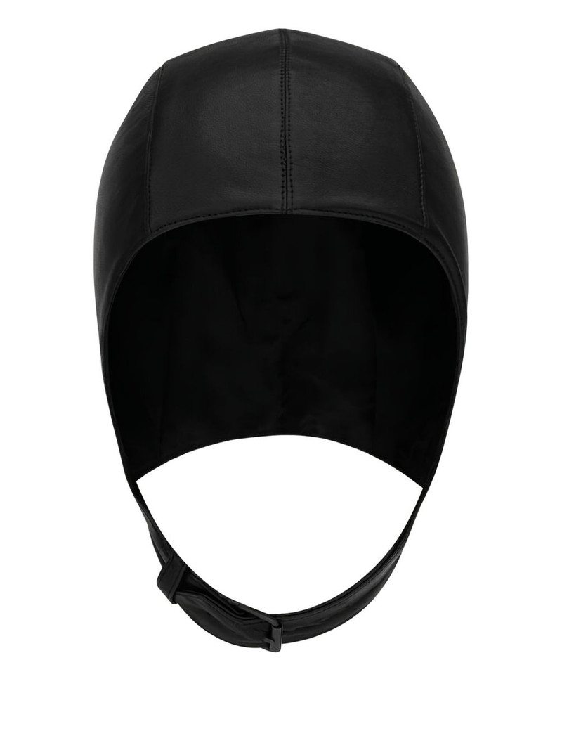 SAINT LAURENT leather helmet hat outlook
