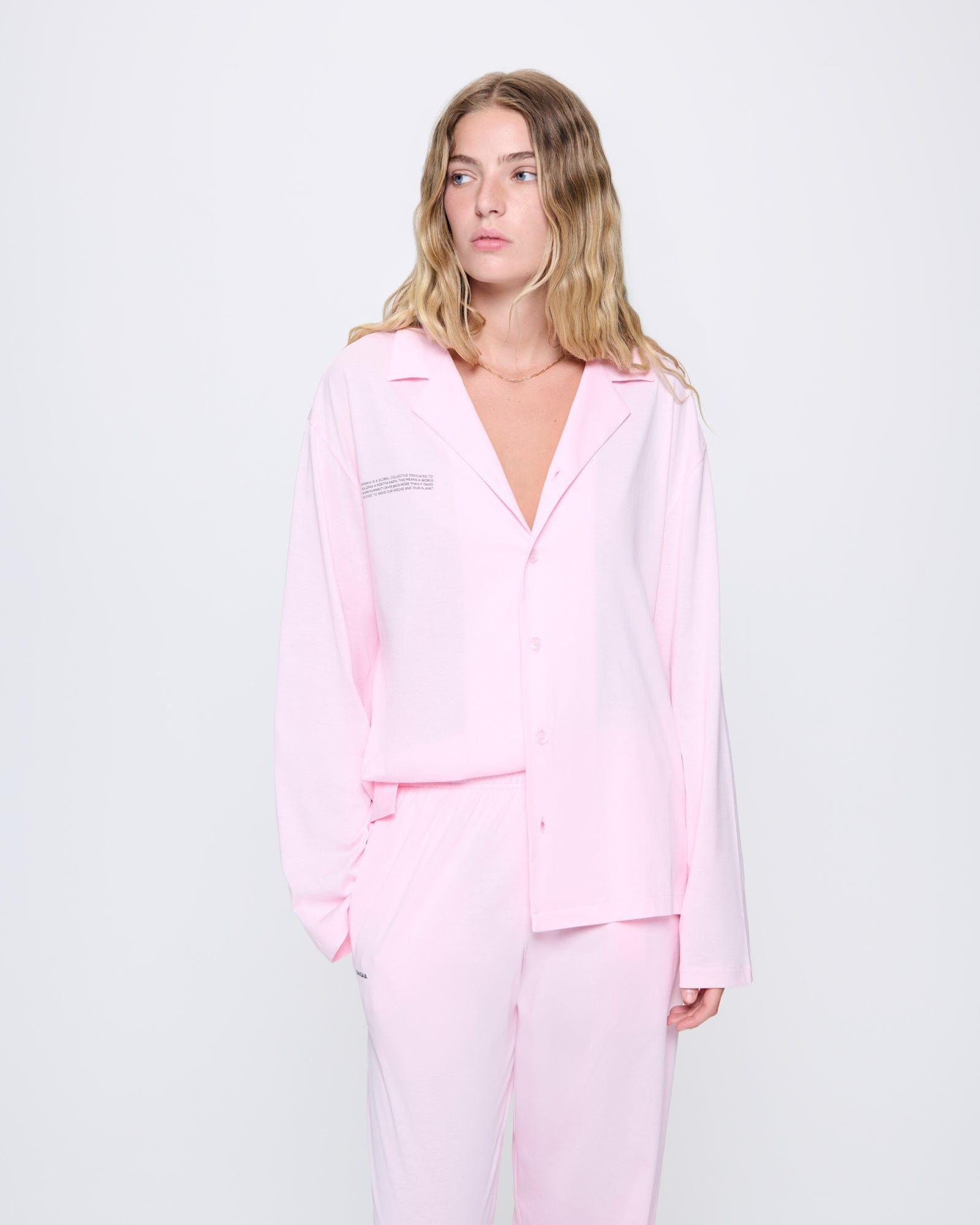 Womens 365 Lightweight Long Pyjama Set  - Magnolia Pink - 3